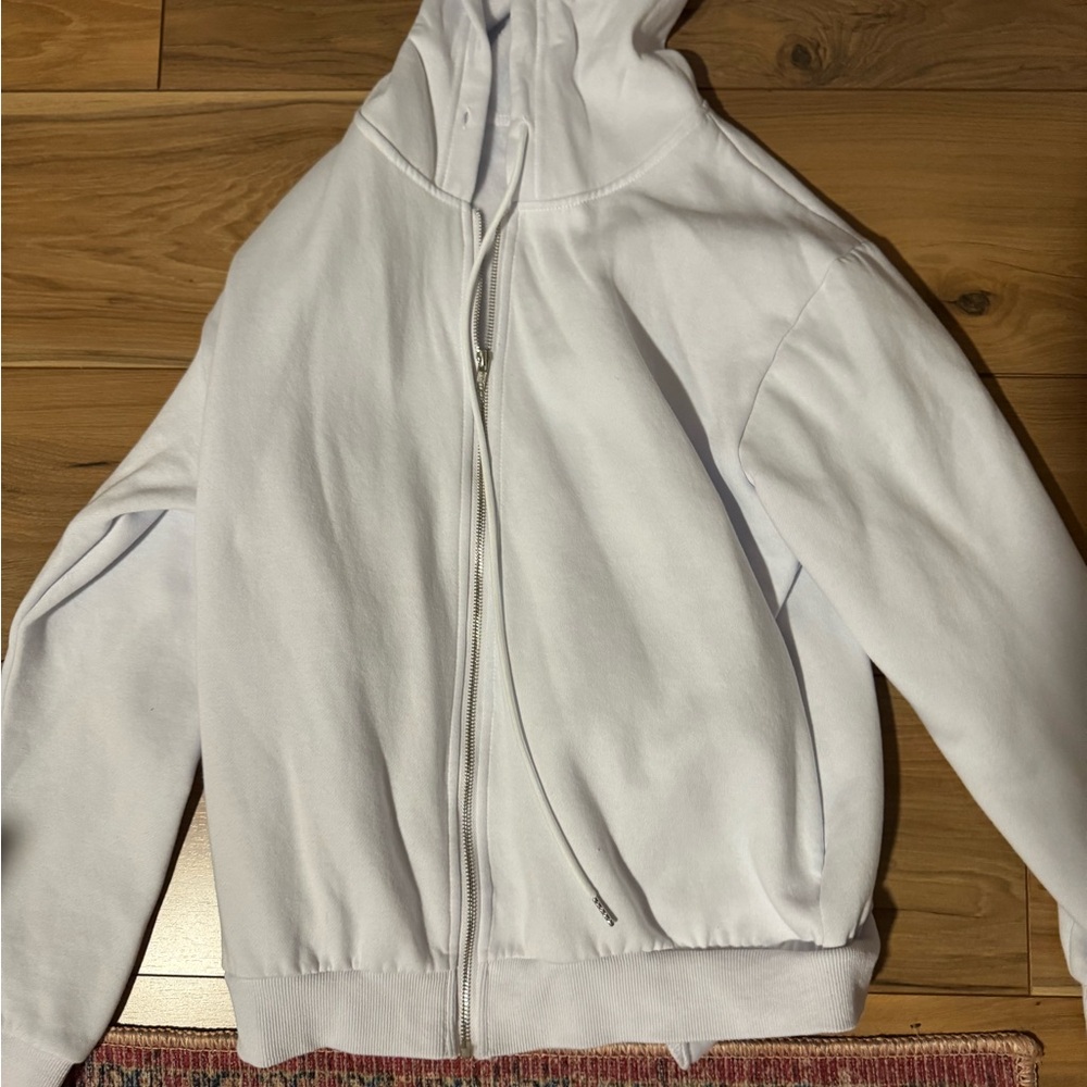 Amazon Women's White Hoodie Jacket